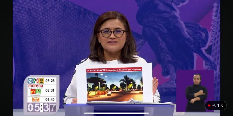 Ganamos el debate y vamos a arrasar el 2 de junio: Aleida Alavez