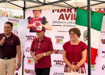 Martha Avila promete dar seguridad a las familias en su patrimonio