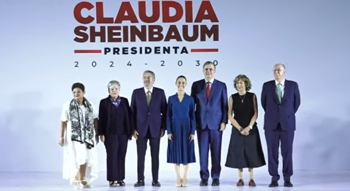 Claudia Sheinbaum presenta a seis integrantes de su Gabinete