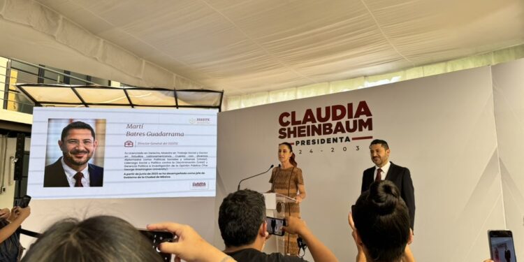 Martí Batres al ISSSTE,  auncia Sheinbaum