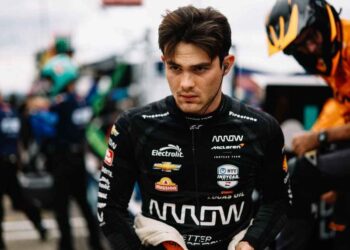 Patricio O’Ward se luce como un rockstar en el GP de México