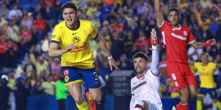 América toma ventaja en la liguilla tras vencer 2-0 a Toluca