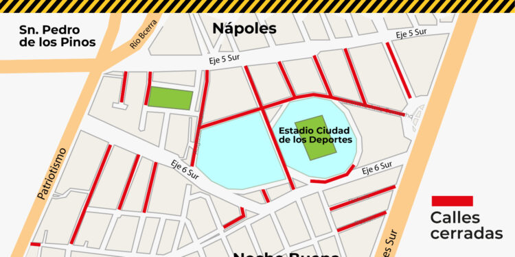 Operativo de seguridad para el América vs Cruz Azul