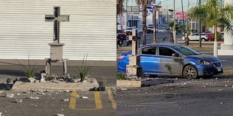 Vandalizan cenotafio de Édgar Guzmán en Culiacán