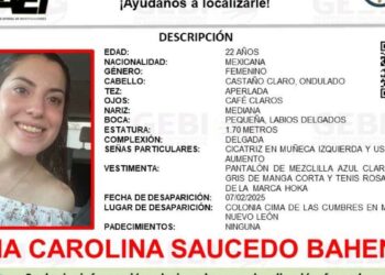 Hallan cuerpo en operativo de búsqueda por desaparición de Ana Carolina en Monterrey