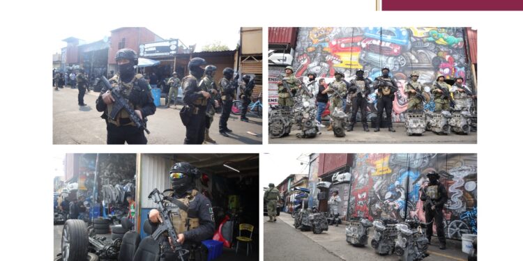 Aseguran 85 toneladas de autopartes en la GAM