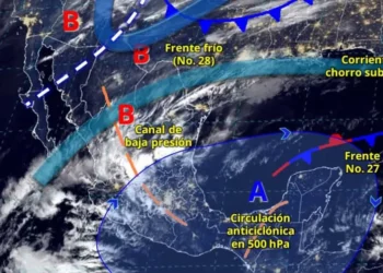 Frente frío número 31 traerá lluvias y descenso de temperatura en varias regiones del país