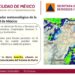 Alerta Amarilla por lluvias fuertes en CDMX