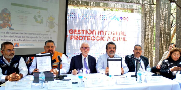 Firma Coyoacán convenio para integrar Atlas de Riesgos de la CDMX