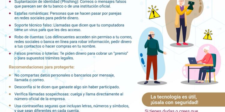 Alertan sobre delitos cibernéticos contra adultos mayores