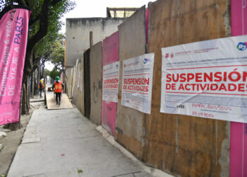 Alcaldía Benito Juárez clausura nuevamente obra irregular en División del Norte