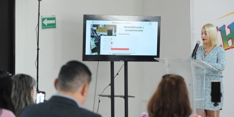 Reconstrucción con rostro humano pero con cifras en disputa