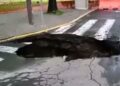 Nuevo socavón colapsa vialidad en Eje 8 Sur