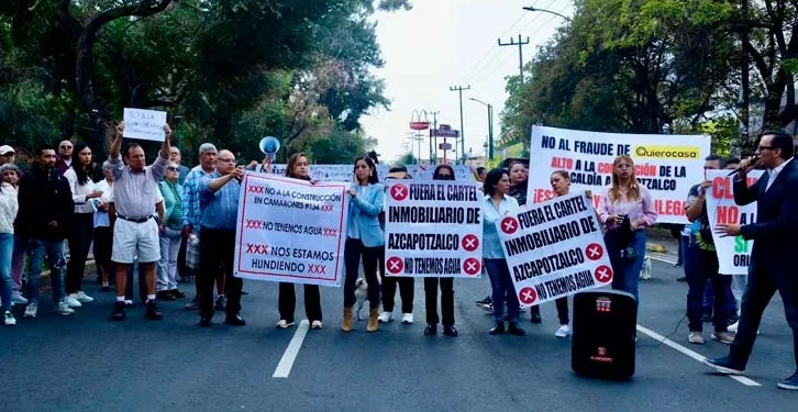 Vecinos frenan construcción de torres de departamentos en Azcapotzalco