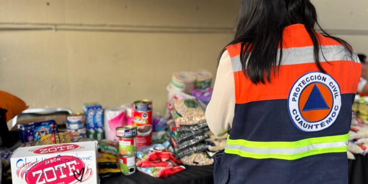 Alcaldía Cuauhtémoc enviará víveres, maquinaria y personal a zonas inundadas