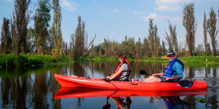 Kayaks al amanecer revitalizan el turismo en Xochimilco