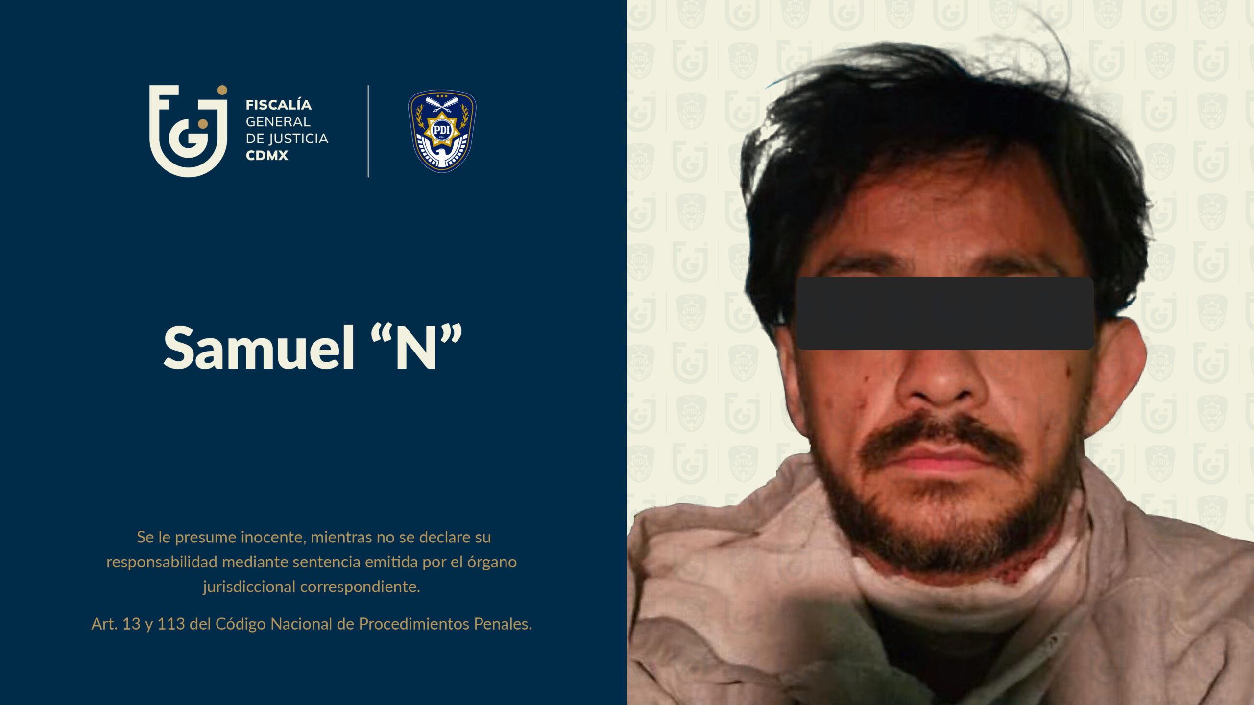 Fiscalía CDMX refuerza combate al feminicidio: vinculan a proceso a Samuel “N”